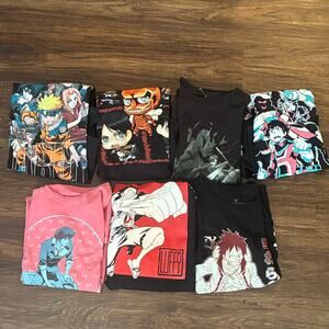 Anime T-Shirt Lot Size Small Naruto One Piece MHA AOT BoxLunch 8pc